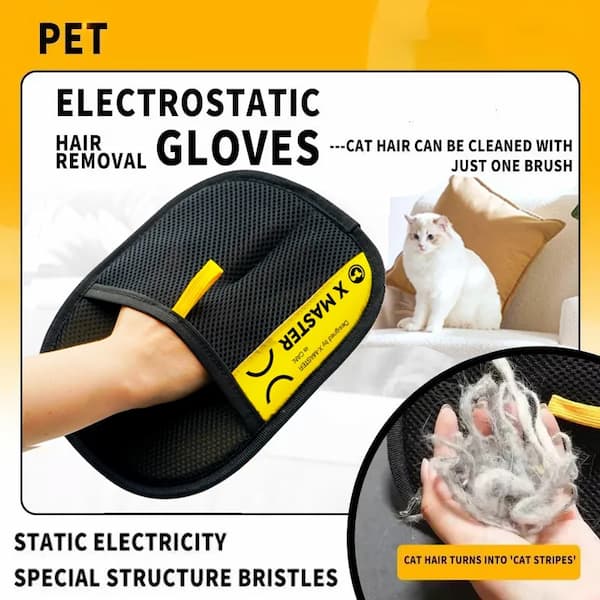 Luva Removedora de Pelos Pet – Reutilizável e Eletrostática