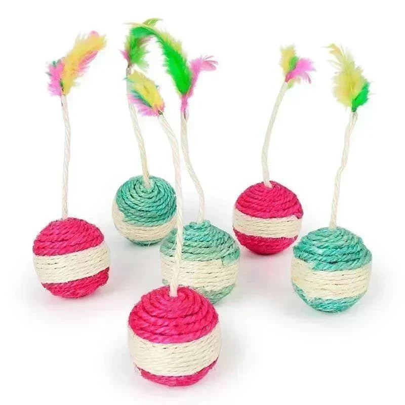 Brinquedo Arranhador Interativo com Sisal para Gatos