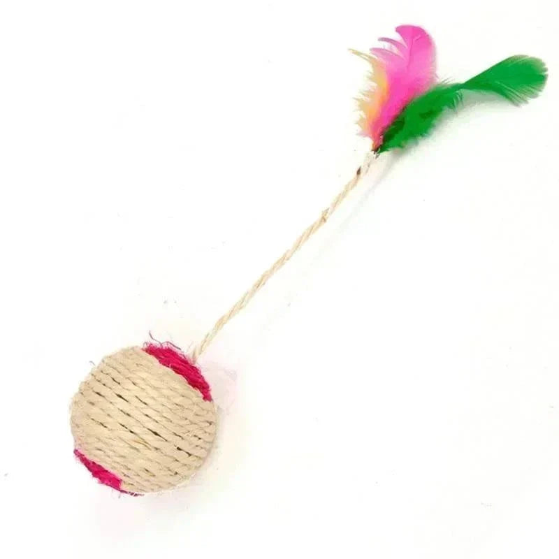 Brinquedo Arranhador Interativo com Sisal para Gatos