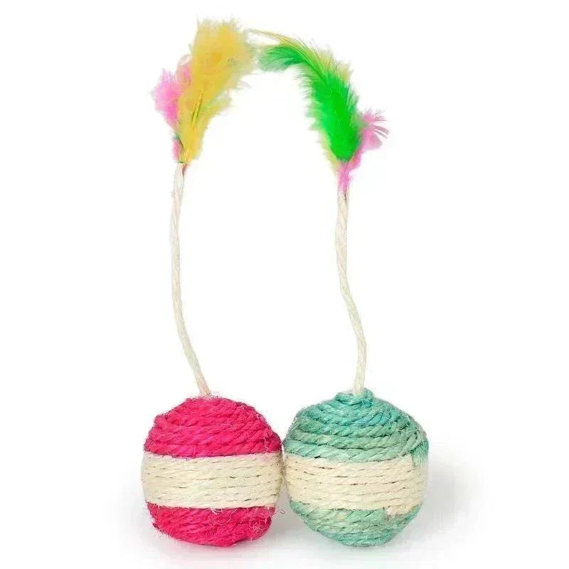 Brinquedo Arranhador Interativo com Sisal para Gatos