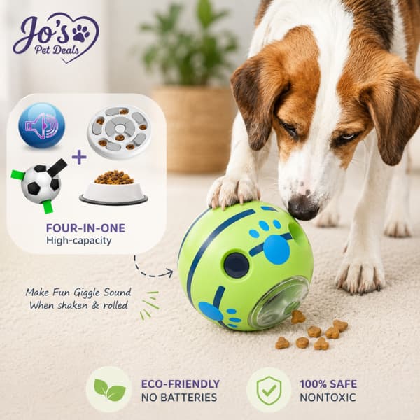 Bola Puzzle para Cães – Dispensadora de Snacks e Slow Feeder