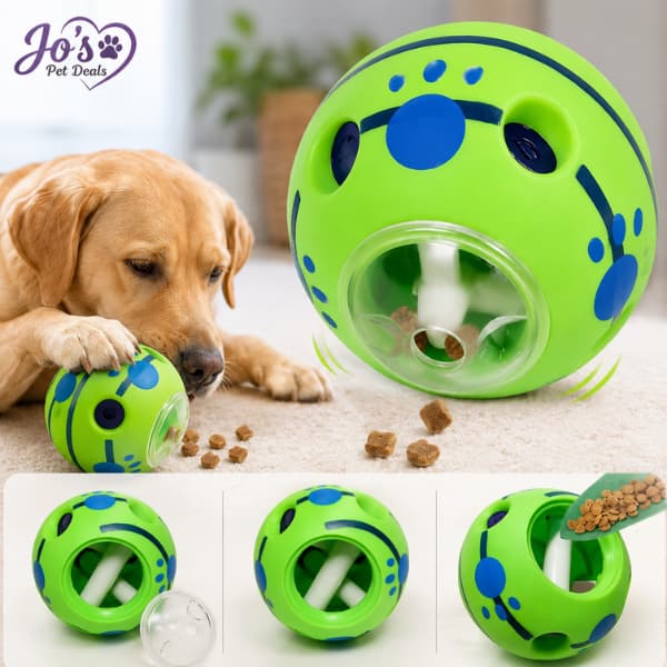 Bola Puzzle para Cães – Dispensadora de Snacks e Slow Feeder