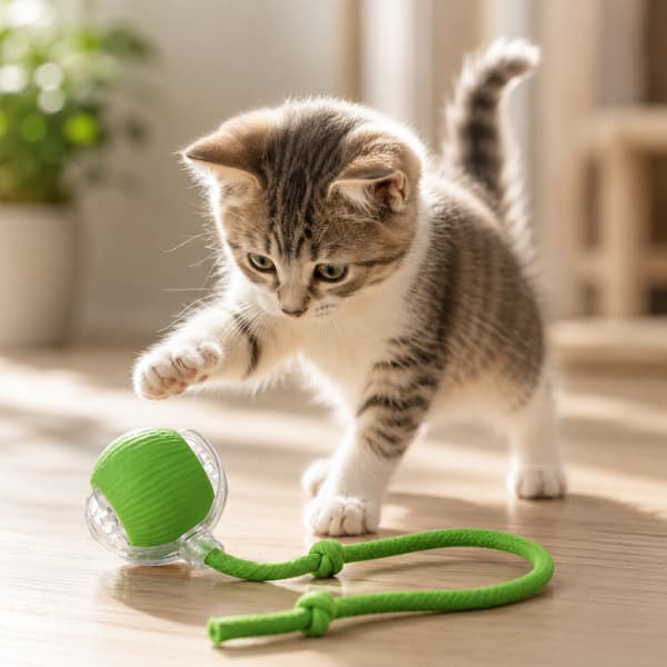 Bola Interativa Recarregável para Cães e Gatos