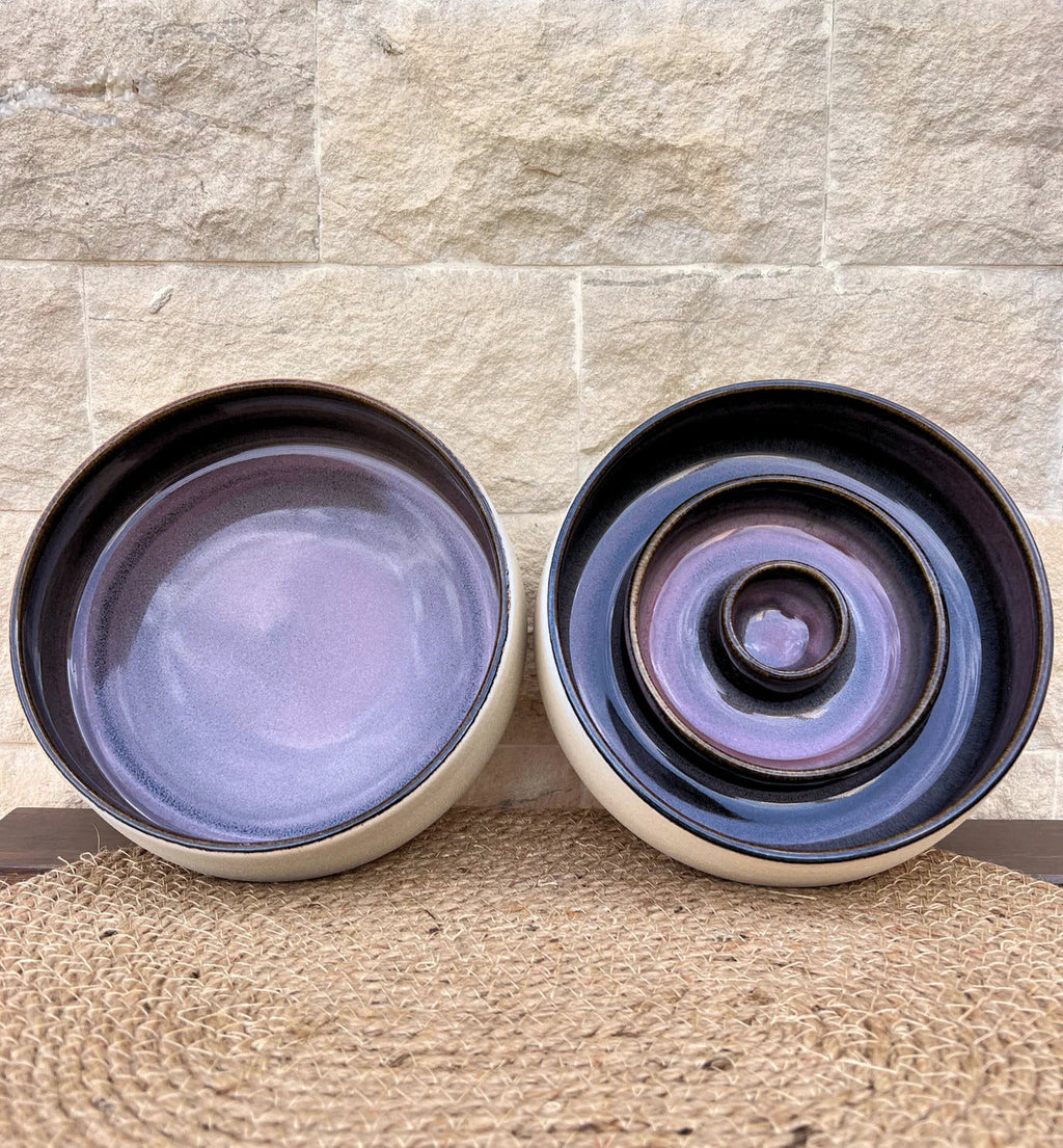 Taça Cerâmica Slow Feeder Pink Bloom